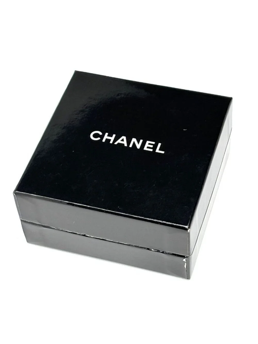 Chanel Earrings CC Logo Rhinestone Gold